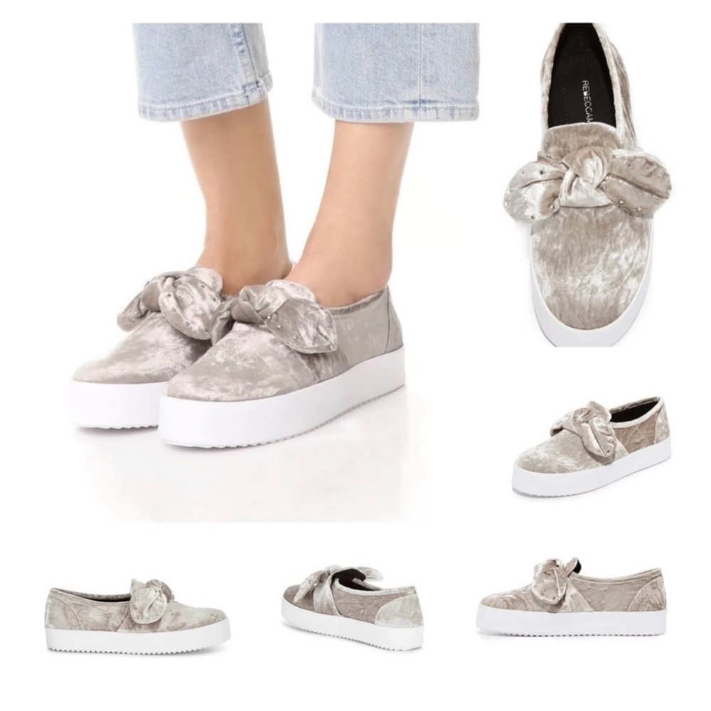 Rebecca Minkoff Stylish Women's Silver Slip-On Shoes